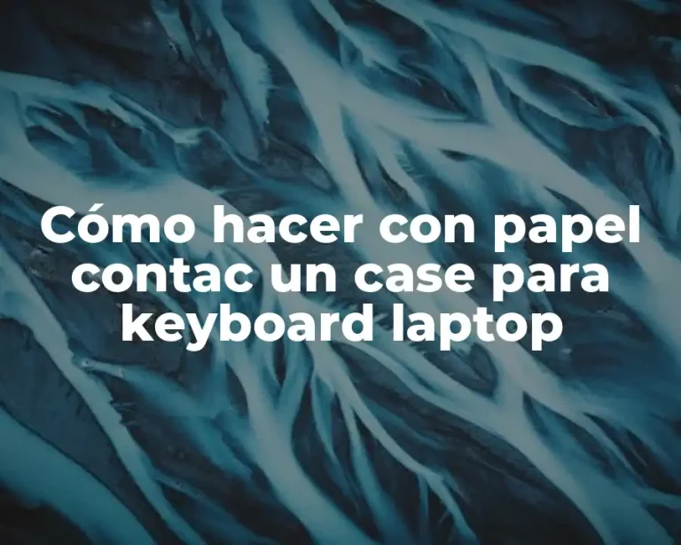 Cómo hacer con papel contac un case para keyboard laptop