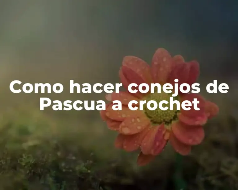 Como hacer conejos de Pascua a crochet