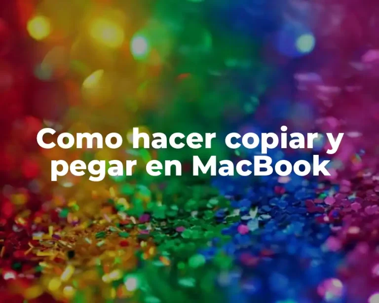 Como hacer copiar y pegar en MacBook