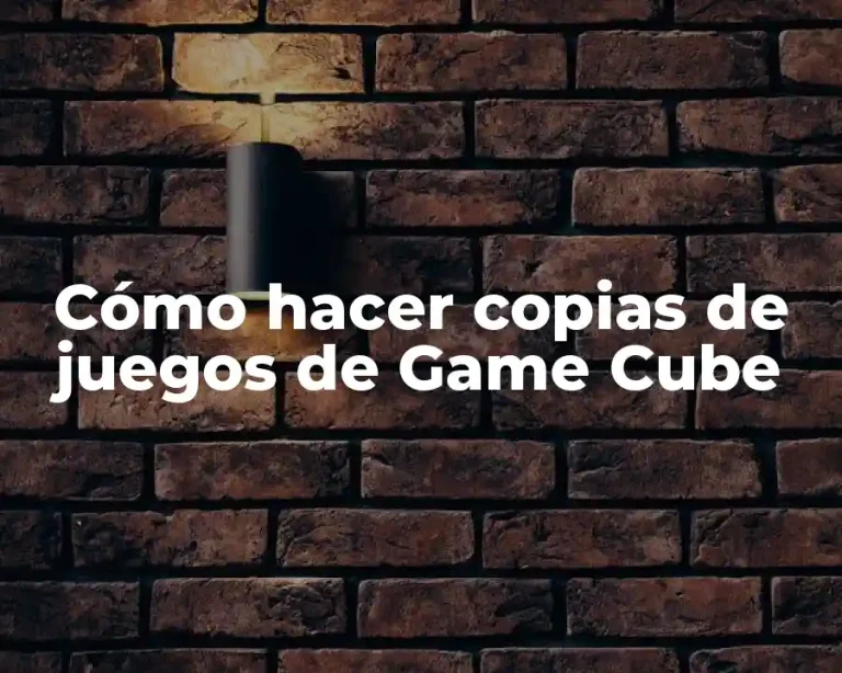 Cómo hacer copias de juegos de Game Cube