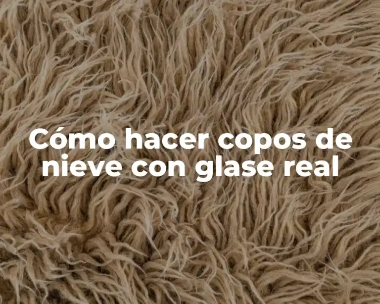 Cómo hacer copos de nieve con glase real