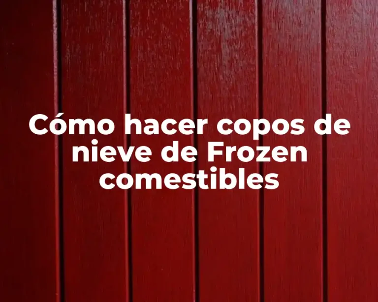 Cómo hacer copos de nieve de Frozen comestibles