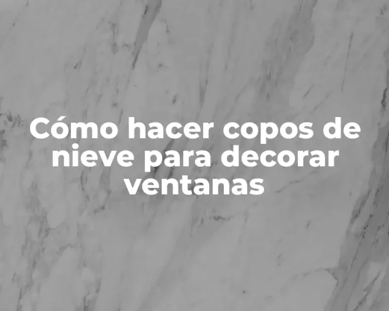 Cómo hacer copos de nieve para decorar ventanas