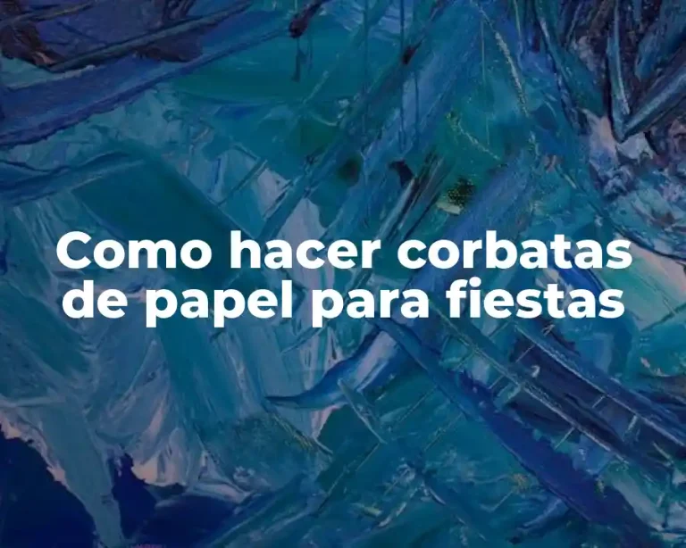 Como hacer corbatas de papel para fiestas
