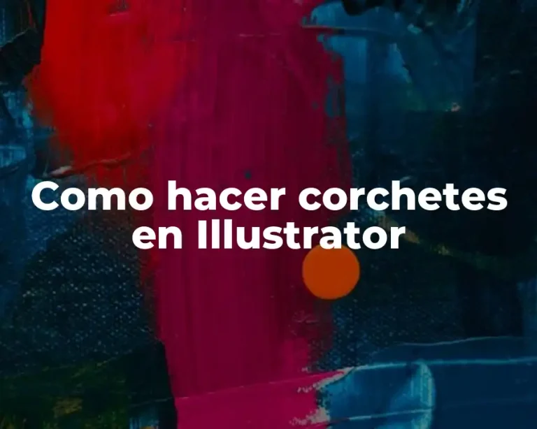 Como hacer corchetes en Illustrator