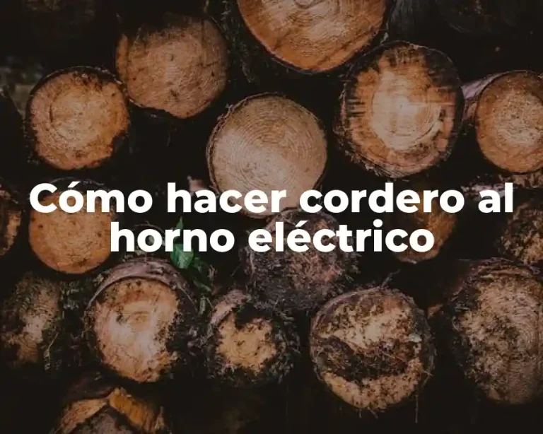 Cómo hacer cordero al horno eléctrico