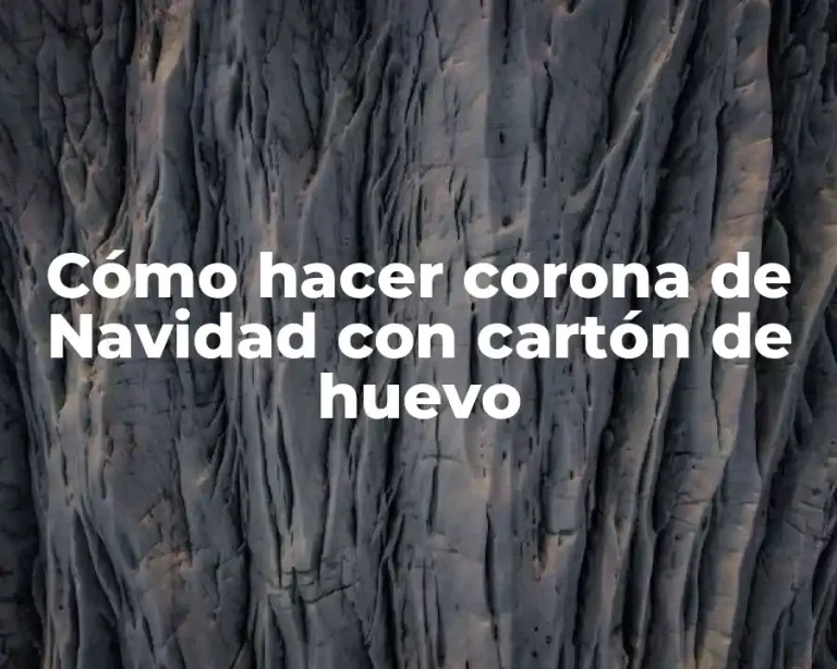 Cómo hacer corona de Navidad con cartón de huevo