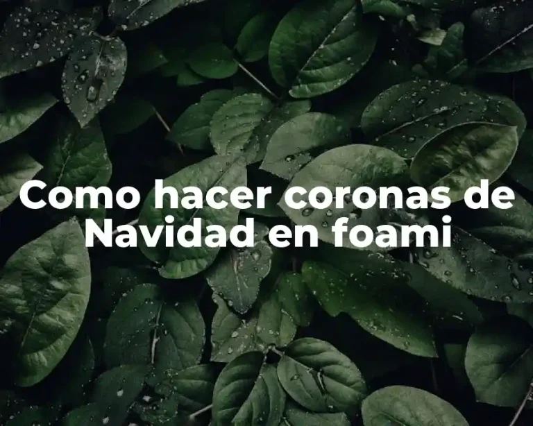 Como hacer coronas de Navidad en foami