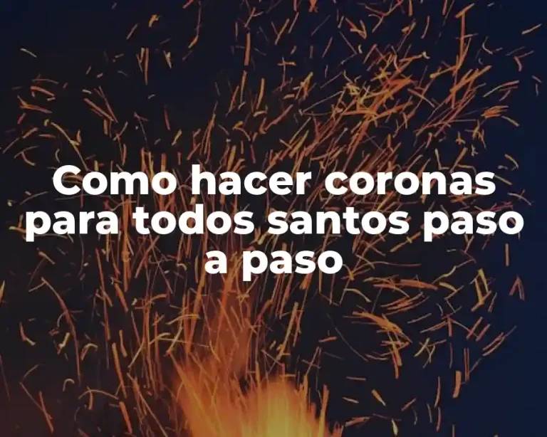Como hacer coronas para todos santos paso a paso