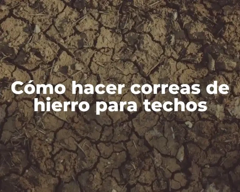 Cómo hacer correas de hierro para techos