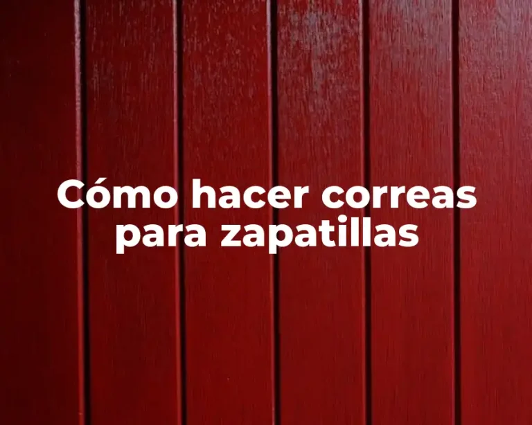 Cómo hacer correas para zapatillas