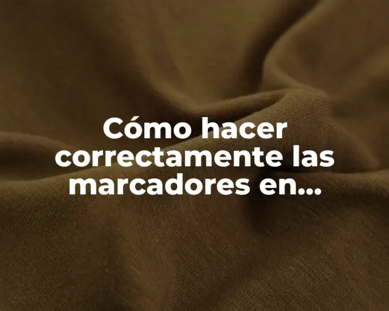 Cómo hacer correctamente las marcadores en Premiere de una música