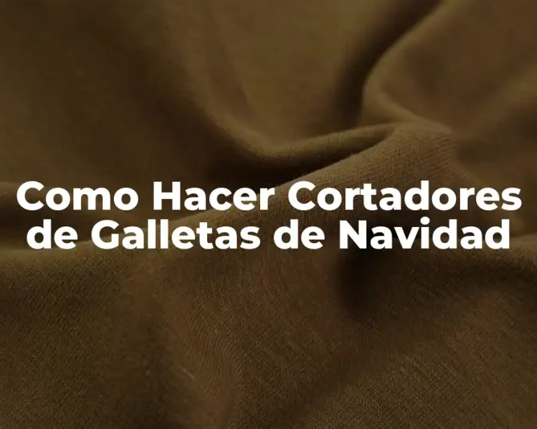 Como Hacer Cortadores de Galletas de Navidad