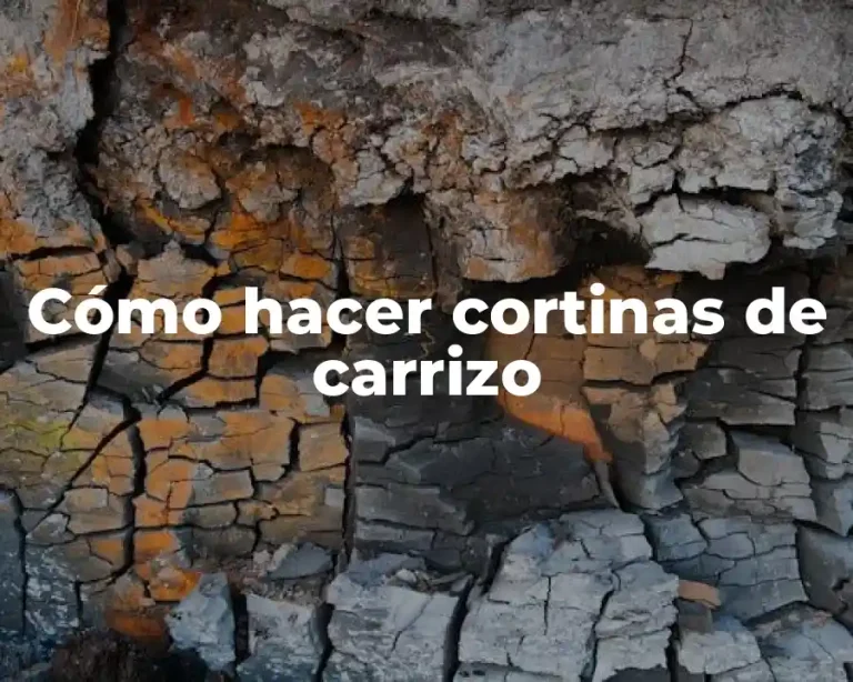 Cómo hacer cortinas de carrizo