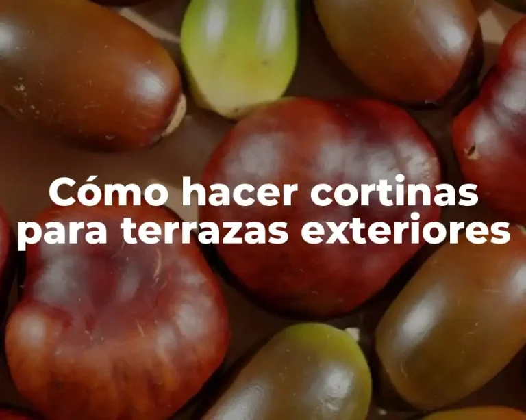 Cómo hacer cortinas para terrazas exteriores