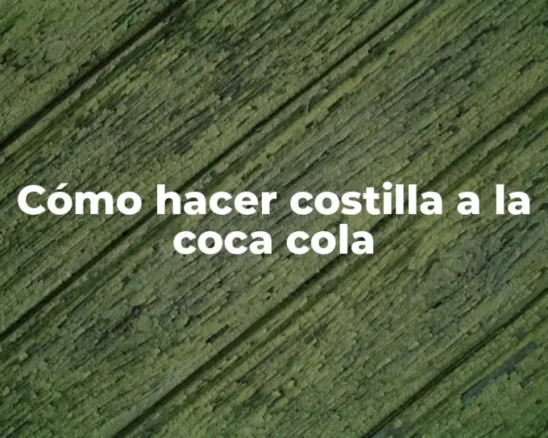 Cómo hacer costilla a la coca cola