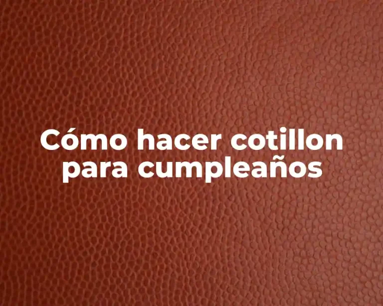 Cómo hacer cotillon para cumpleaños