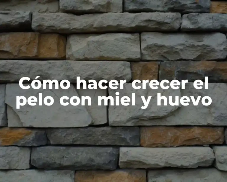 Cómo hacer crecer el pelo con miel y huevo