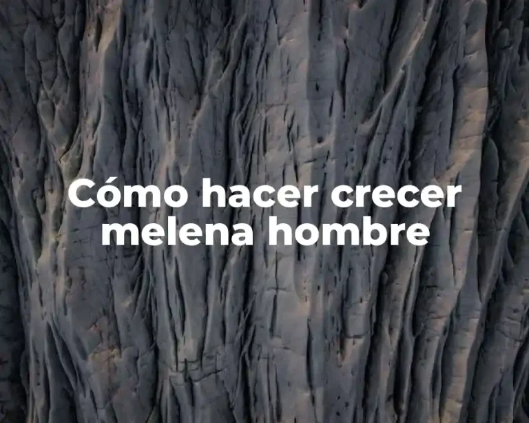 Cómo hacer crecer melena hombre