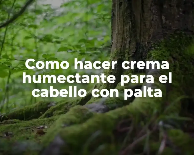 Como hacer crema humectante para el cabello con palta