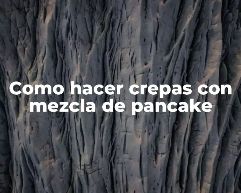 Como hacer crepas con mezcla de pancake