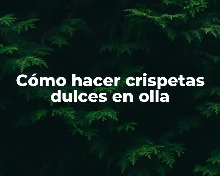 Cómo hacer crispetas dulces en olla