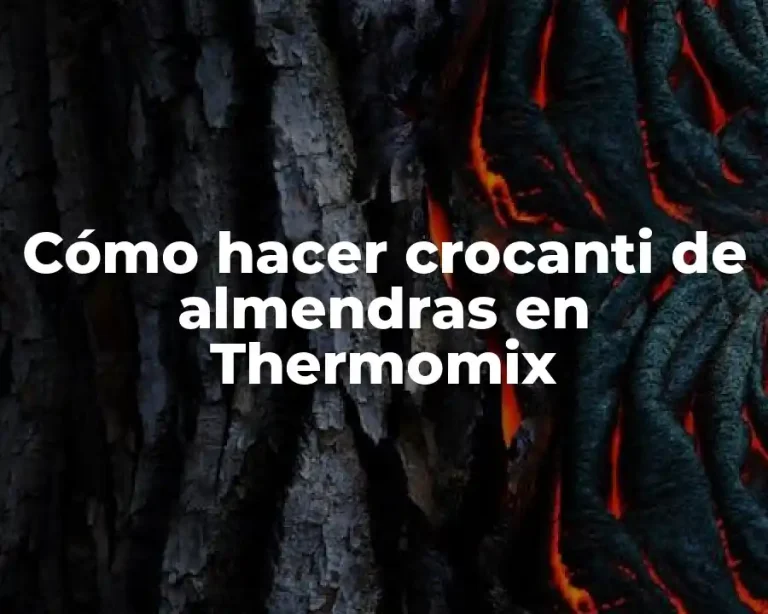 Cómo hacer crocanti de almendras en Thermomix