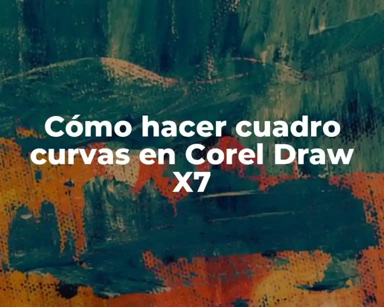 Cómo hacer cuadro curvas en Corel Draw X7