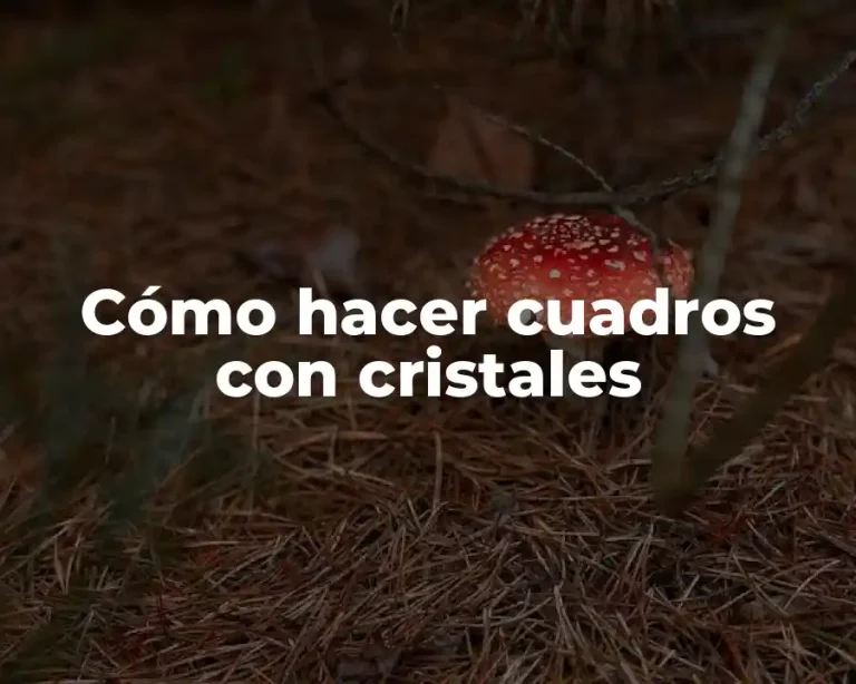 Cómo hacer cuadros con cristales