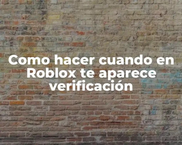 Como hacer cuando en Roblox te aparece verificación