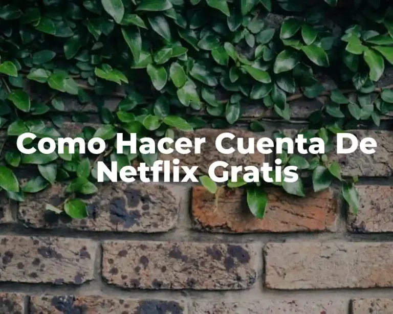Como Hacer Cuenta De Netflix Gratis