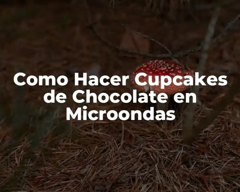 Como Hacer Cupcakes de Chocolate en Microondas