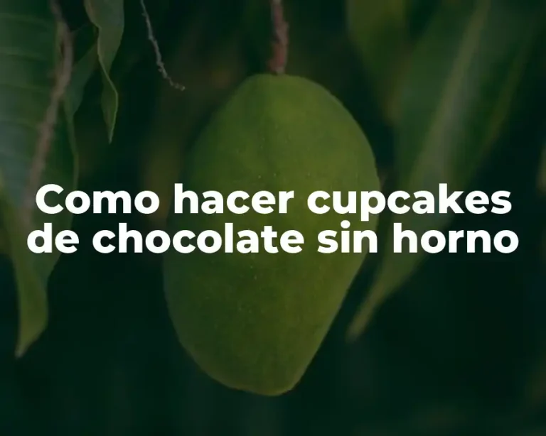 Como hacer cupcakes de chocolate sin horno