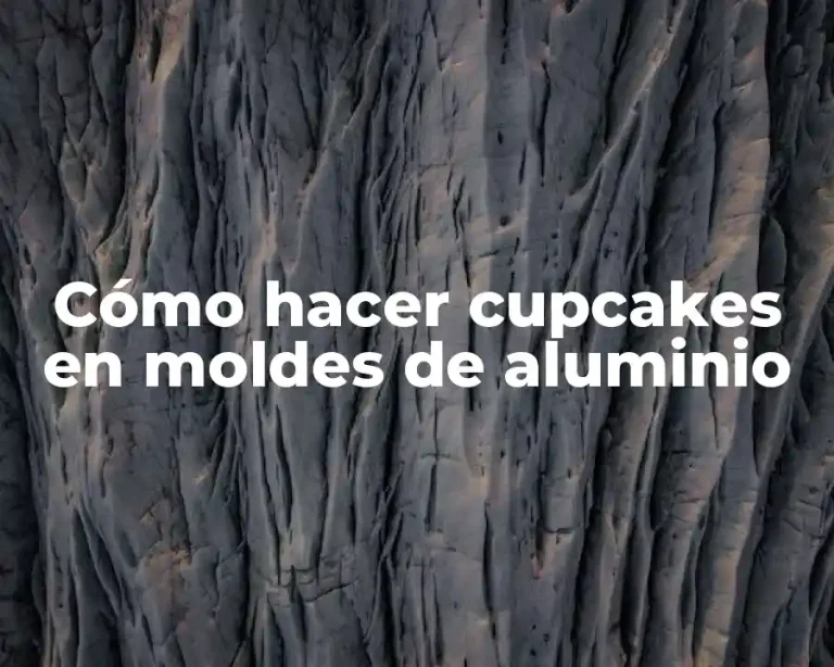 Cómo hacer cupcakes en moldes de aluminio