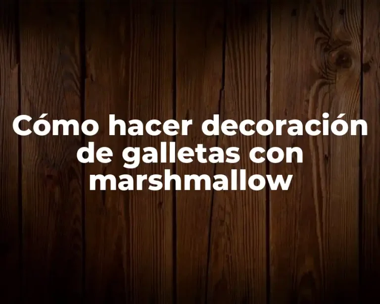 Cómo hacer decoración de galletas con marshmallow