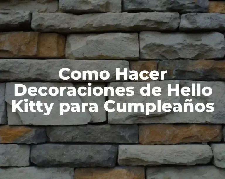 Como Hacer Decoraciones de Hello Kitty para Cumpleaños