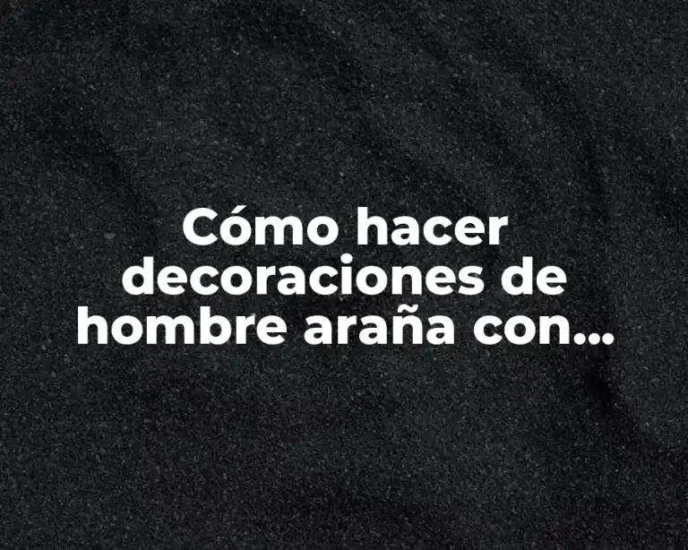 Cómo hacer decoraciones de hombre araña con papel volantín