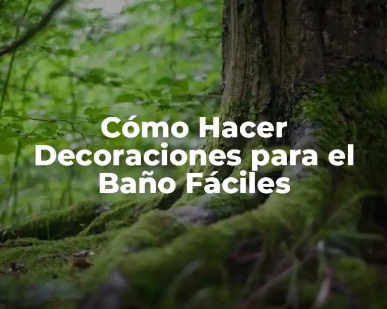 Cómo Hacer Decoraciones para el Baño Fáciles