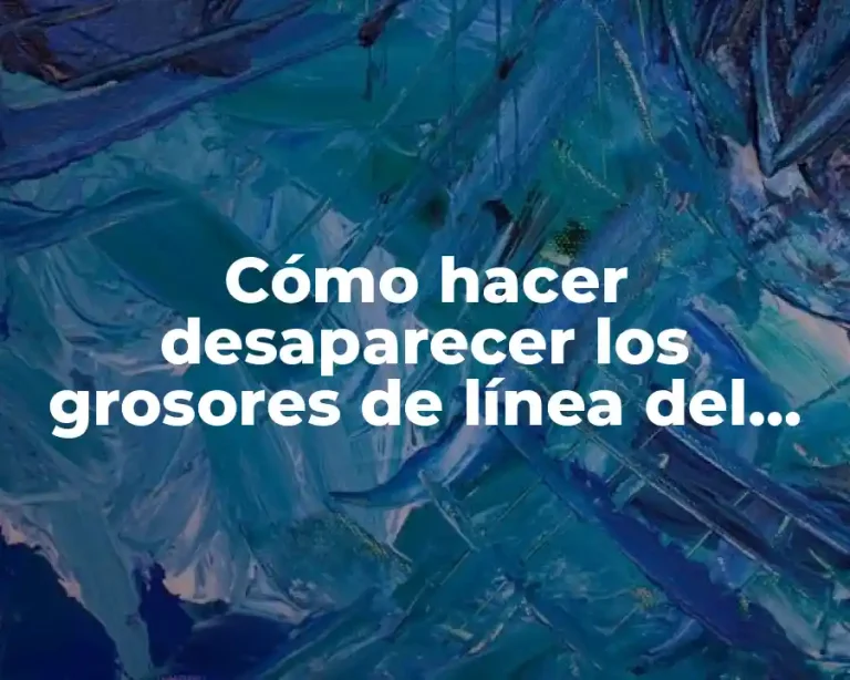 Cómo hacer desaparecer los grosores de línea del ArchiCAD