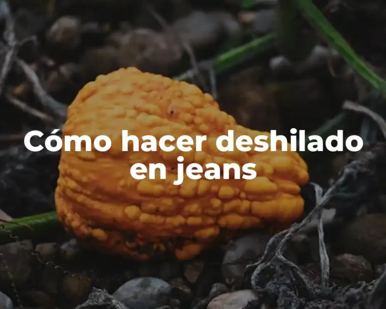 Cómo hacer deshilado en jeans