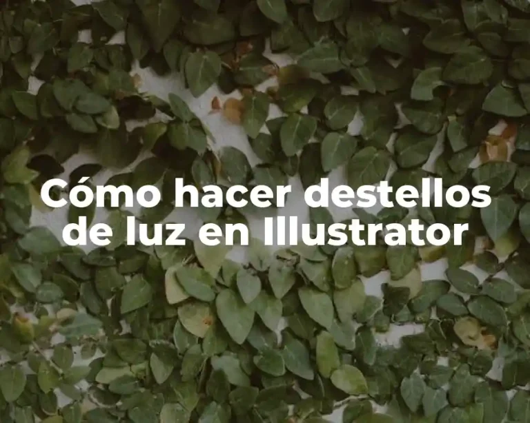 Cómo hacer destellos de luz en Illustrator