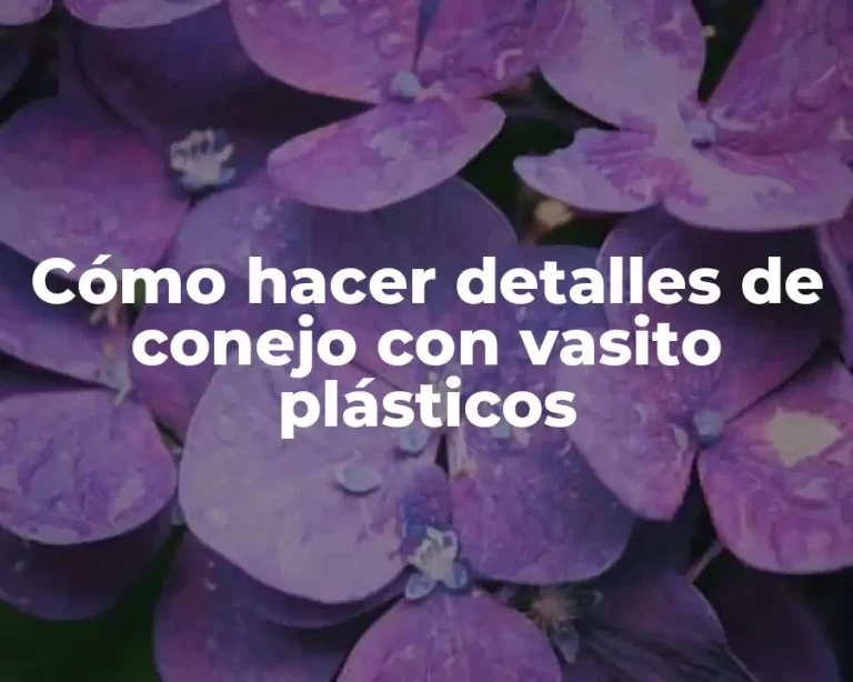 Cómo hacer detalles de conejo con vasito plásticos