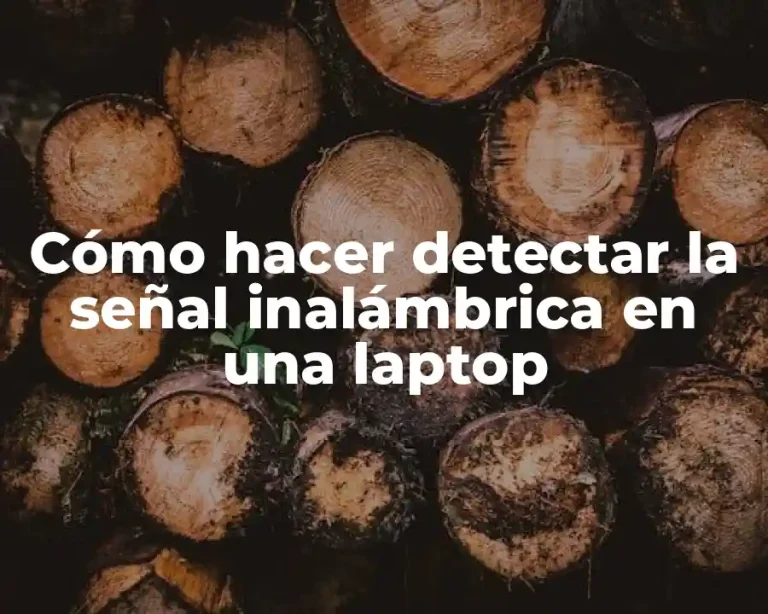 Cómo hacer detectar la señal inalámbrica en una laptop