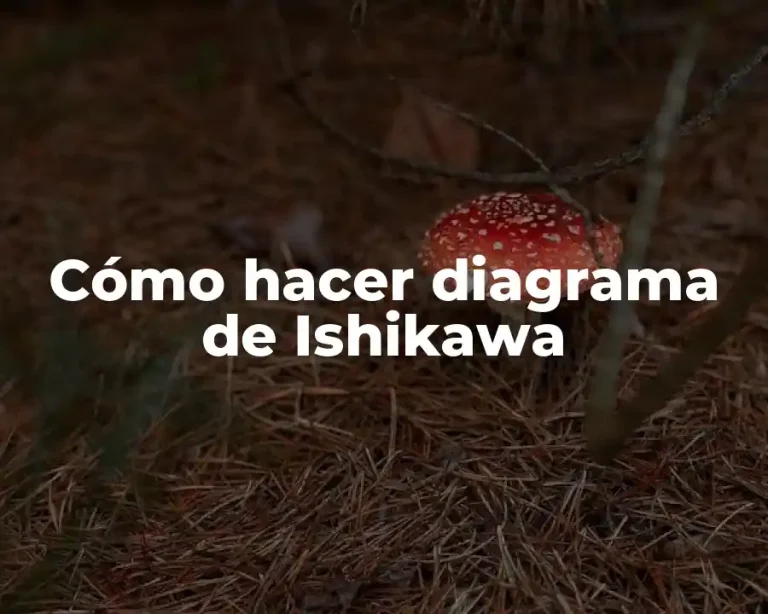 Cómo hacer diagrama de Ishikawa