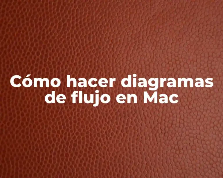 Cómo hacer diagramas de flujo en Mac