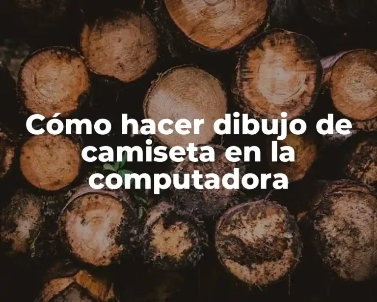 Cómo hacer dibujo de camiseta en la computadora