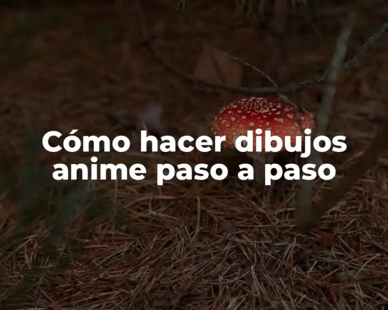 Cómo hacer dibujos anime paso a paso