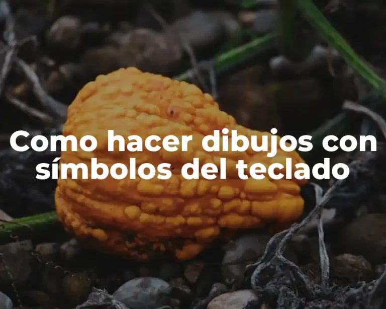 Como hacer dibujos con símbolos del teclado