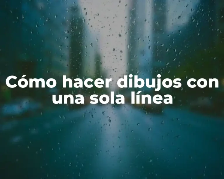 Cómo hacer dibujos con una sola línea