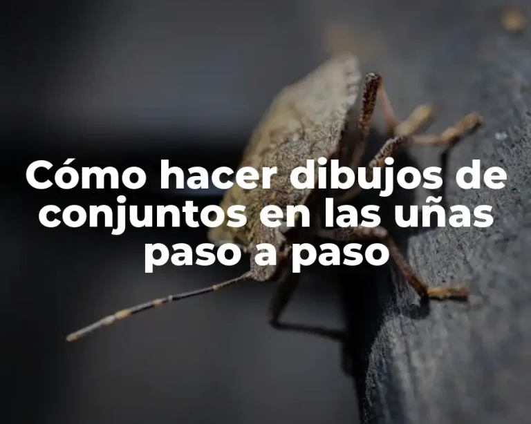 Cómo hacer dibujos de conjuntos en las uñas paso a paso